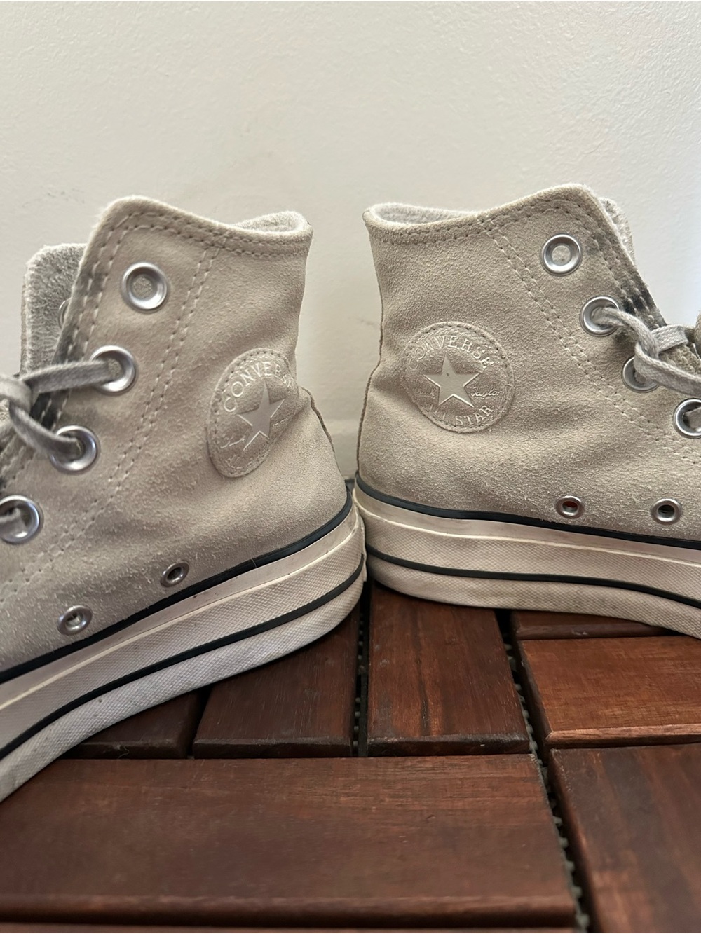 Converse women Chuck Taylor All Star High Top Sneakers - Suede Light Gray